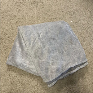 Grey fuzzy blanket